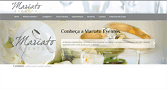 Desktop Screenshot of mariatoeventos.com.br