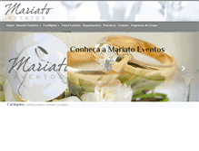 Tablet Screenshot of mariatoeventos.com.br